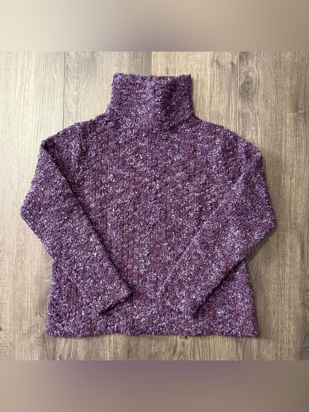 Vintage Eileen Fisher Merino Wool Turtleneck Sweater size MEDIUM.
